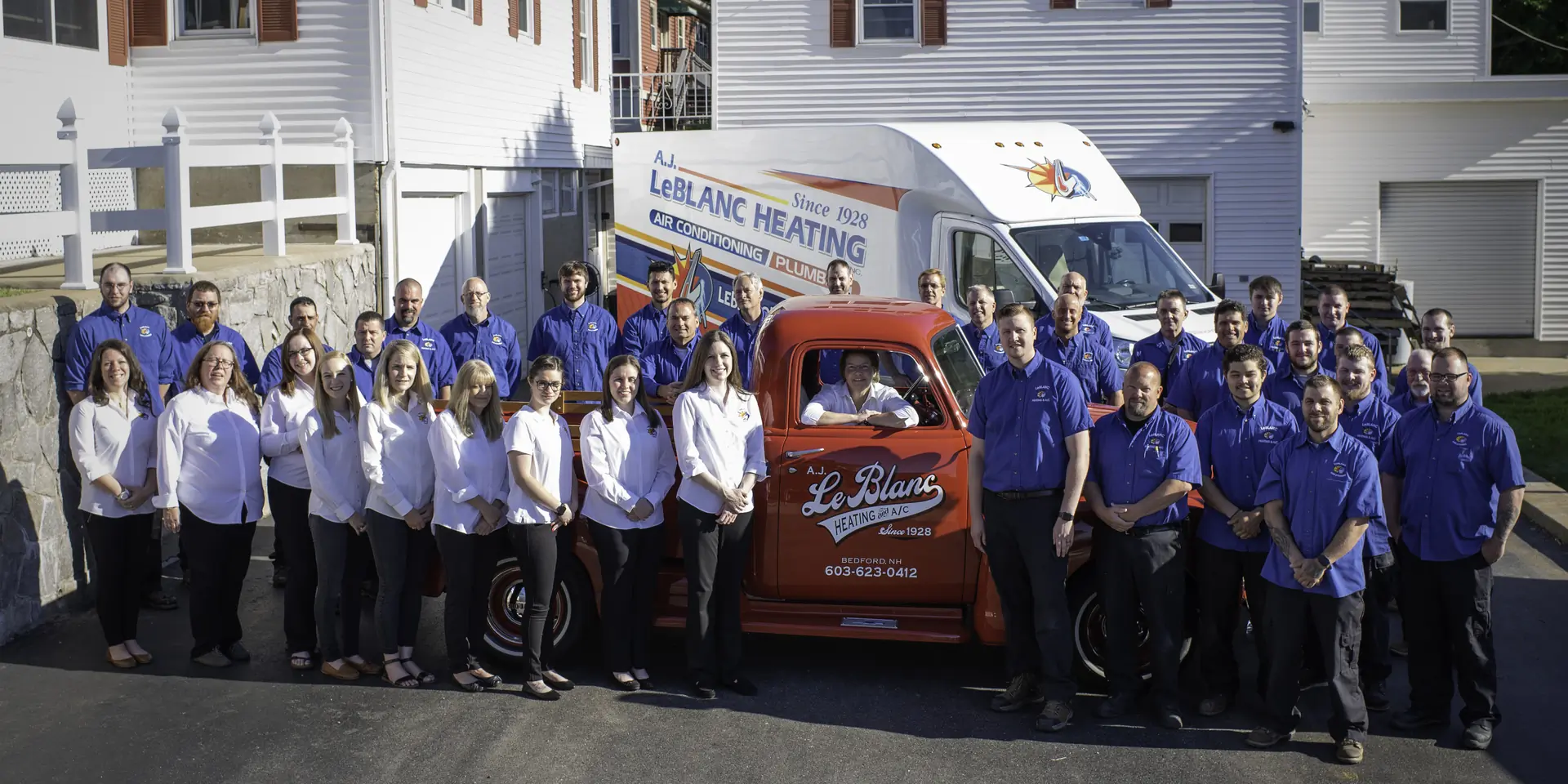 Four generations of the LeBlanc family team in Bedford, New Hampshire