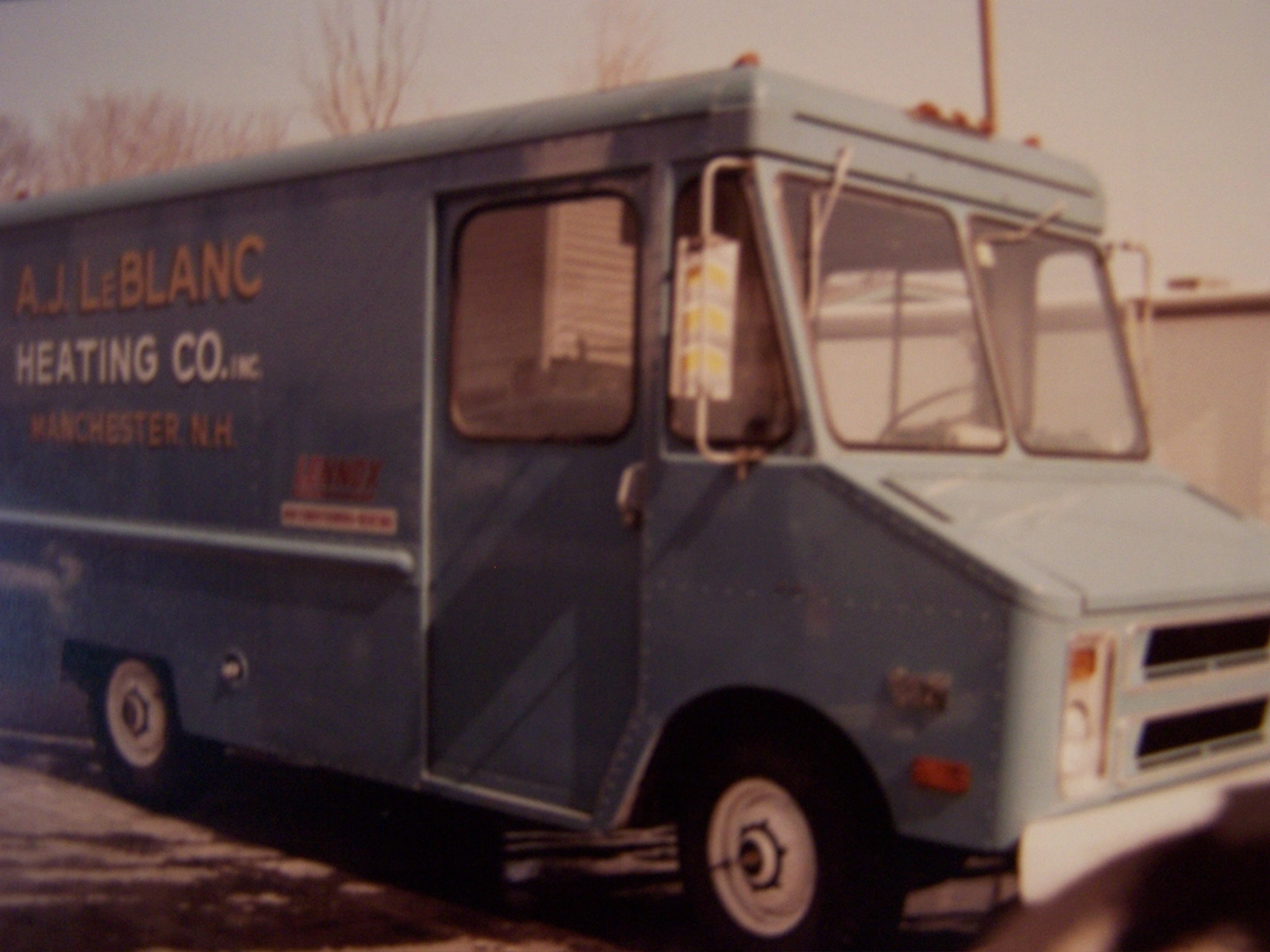 1970s A.J. LeBlanc Heating installation box truck