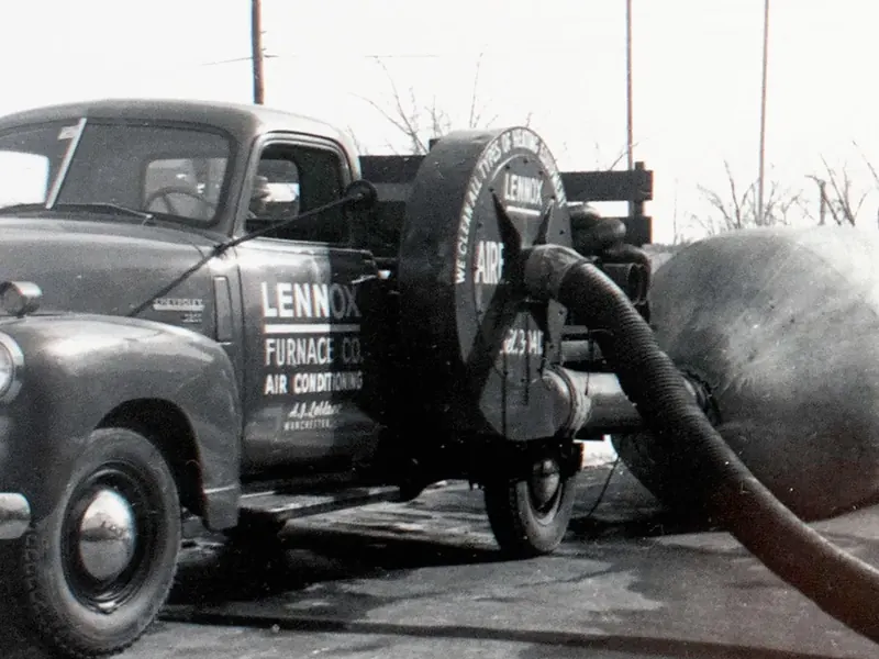 A.J. LeBlanc Heating vacuum truck for cleaning furnaces