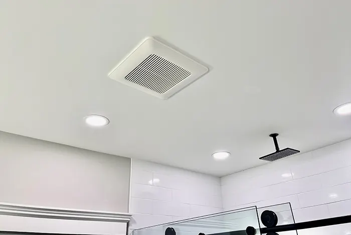 Bathroom exhaust fan installation