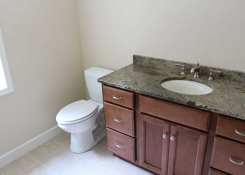 Bathroom plumbing remodel