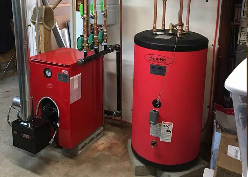 Oil boiler cleaning and service