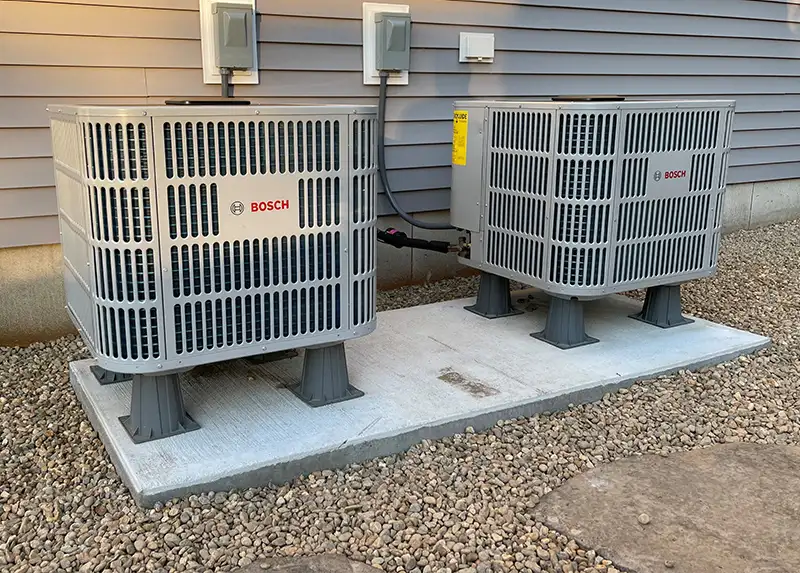 Two Bosch inverter Energy Star heat pumps