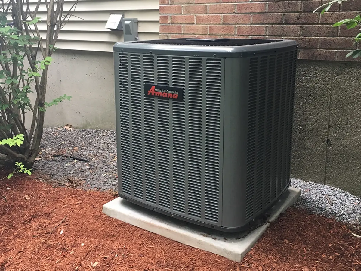 Central air conditioning system installed in a New Hampshire home by A.J. LeBlanc Heating