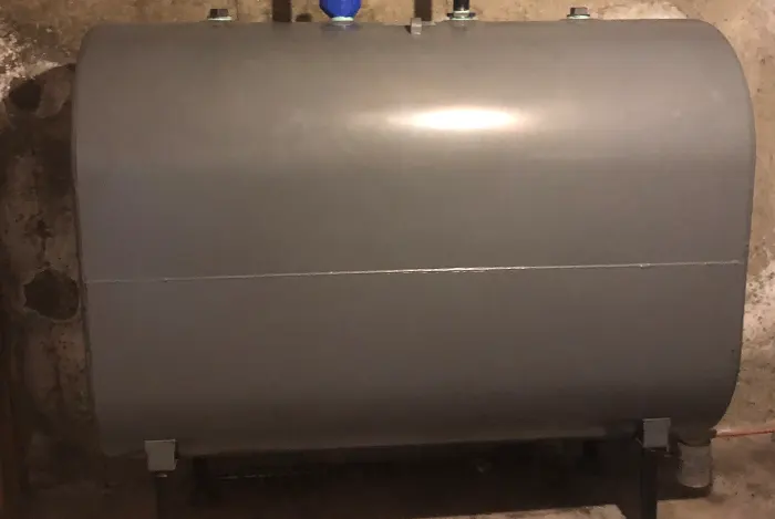 New oil tank installation