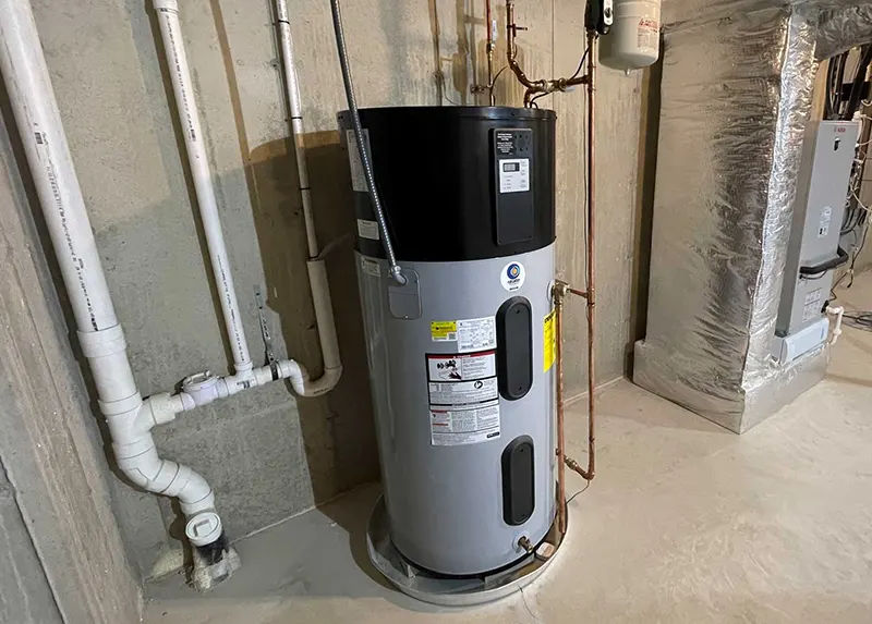 State high efficiency hybrid heat pump water heater installation