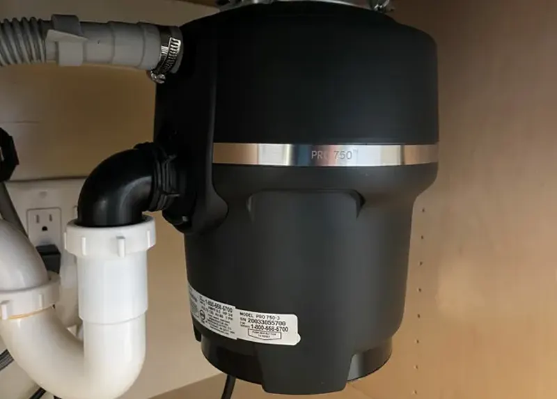 3/4 HP garbage disposal installation