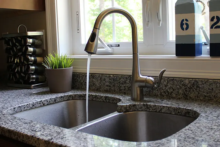 Kitchen faucet installation