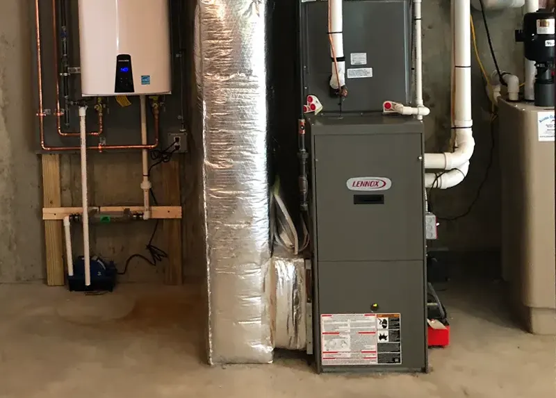 Lennox gas furnace installation by A.J. LeBlanc Heating