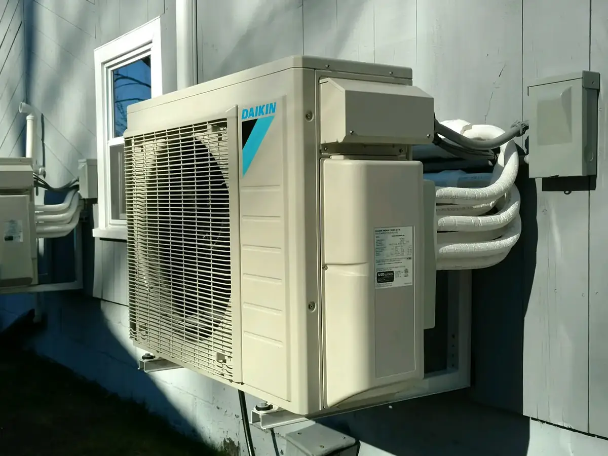 Ductless mini split heat pump installed in a New Hampshire home by A.J. LeBlanc Heating