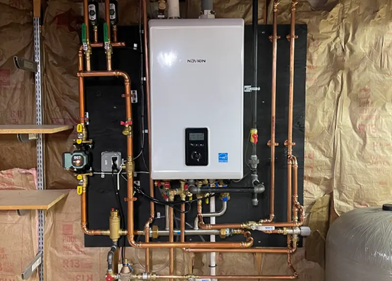 Navien combination boiler installation in NH