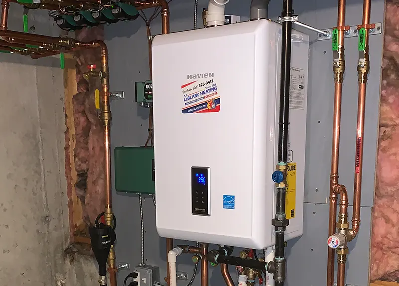 Combi boiler with on-demand hot water