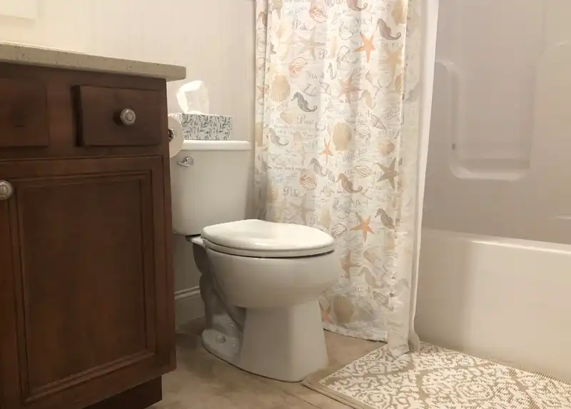 New toilet and tub / shower installation